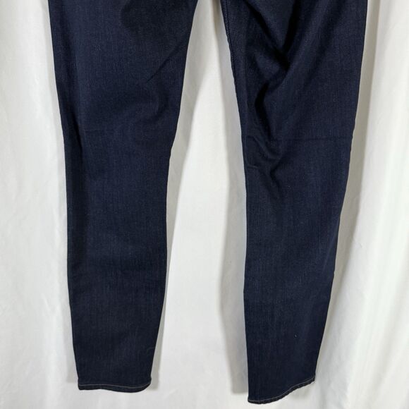 LOFT Curvy Skinny Jeans Women's 0 Dark Wash Blue Denim Low Rise Cotton Blend - Picture 9 of 9